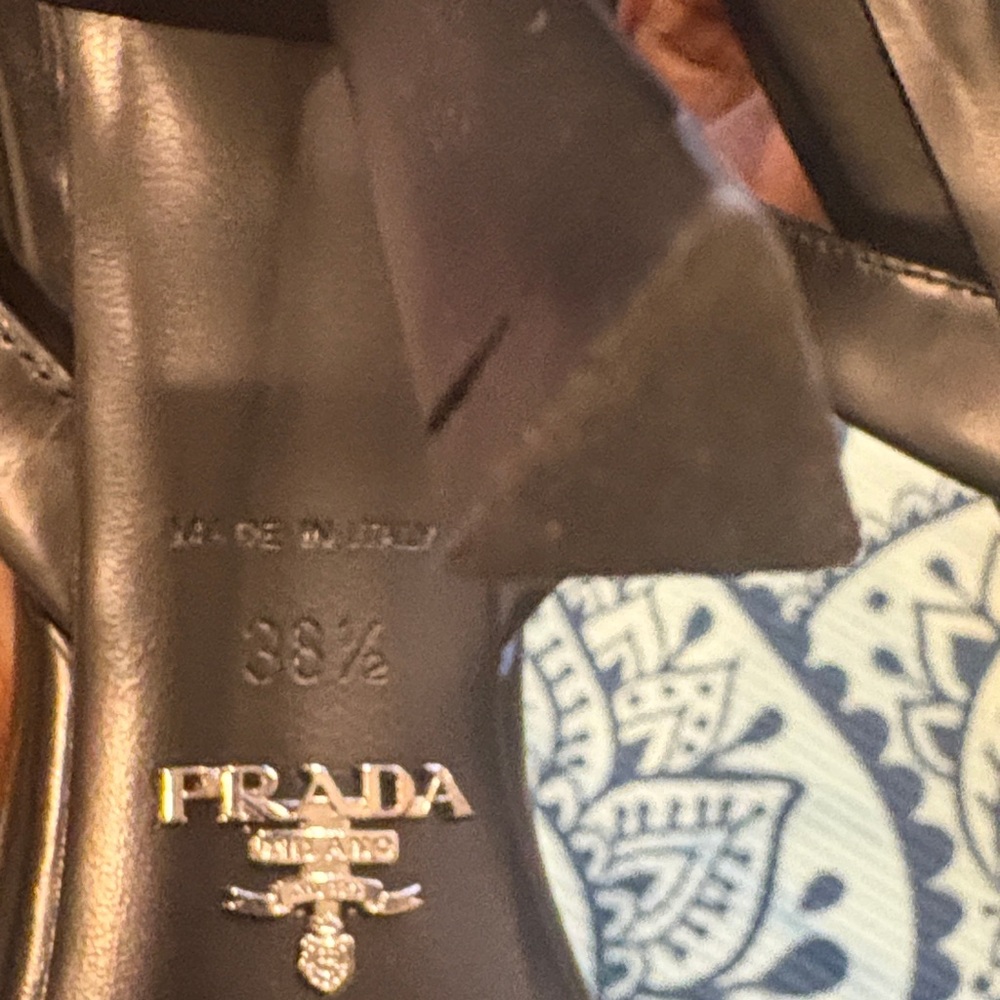 Prada Sleek Black Women's Heels - Picture 5 of 6